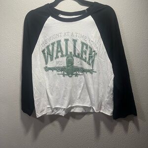 Morgan Wall One Night at a Time Tour Cropped Raglan Tee🎶🧡